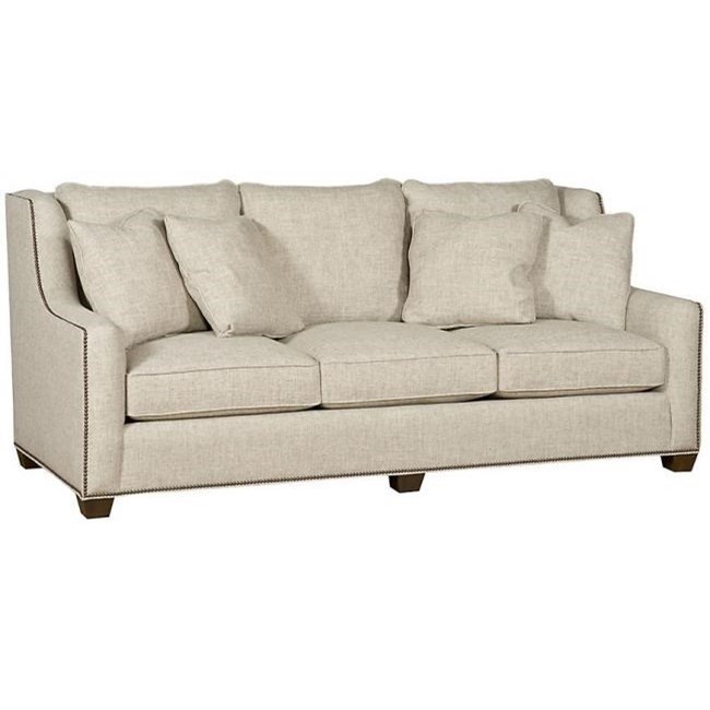 King Hickory Drake 6200 33W F 3 Seater Sofa with Nailhead Trim
